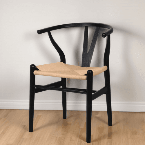 Image showing the Chair, H77.5 x W56 x D54cm, Black product.