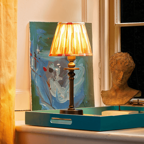 Image showing the Phileas Rechargeable Table Lamp Base Only, H25cm x W10cm, Antique Bronze product.