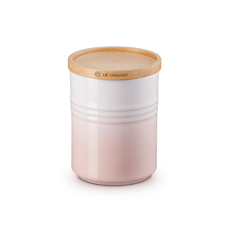 Stoneware Medium Storage Jar, 10cm, Shell Pink