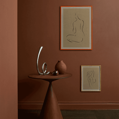 Image showing the Grace I Framed Print, 30 x 40cm, Beige product.