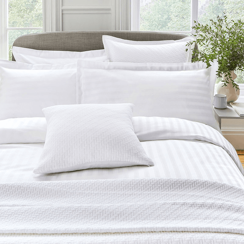 Adan Duvet Cover, Double, White