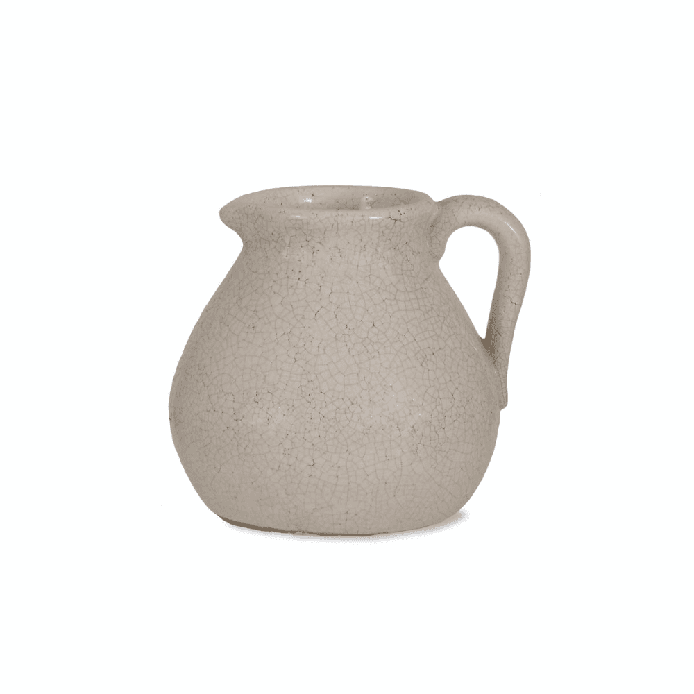 Ravello Ceramic flower jug, White
