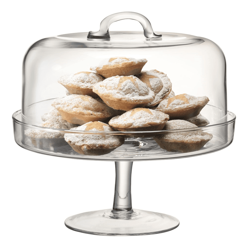 Serve Cakestand and dome, 26.5/24cm, clear