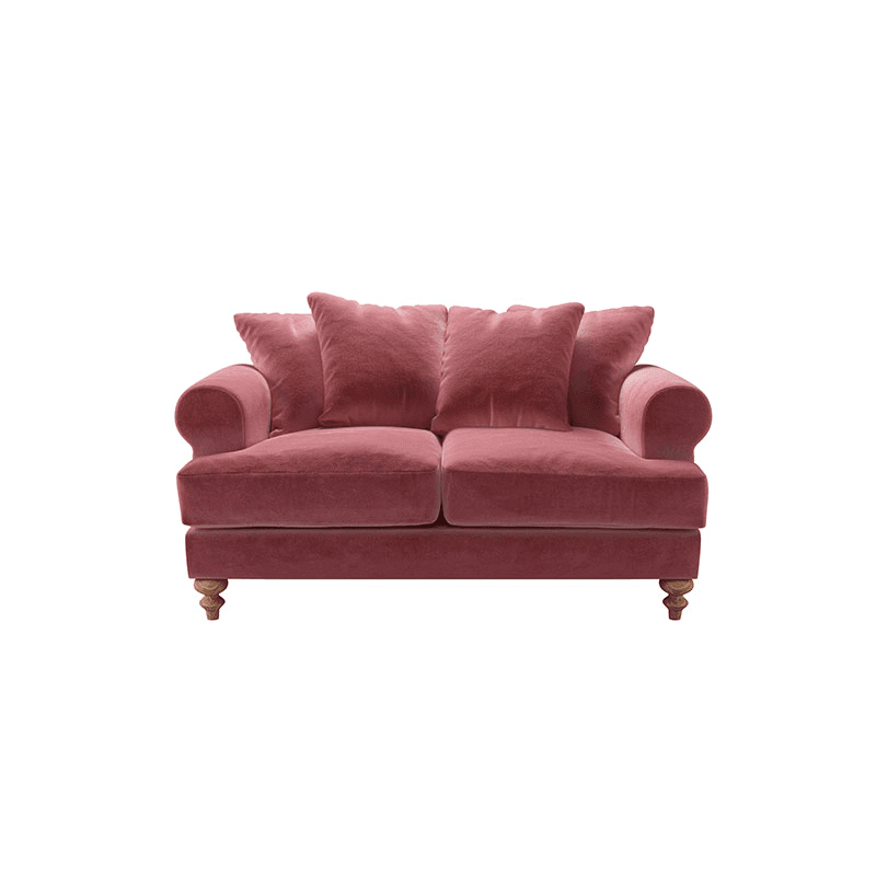 Teddy Two Seater Sofa, Dusty Rose