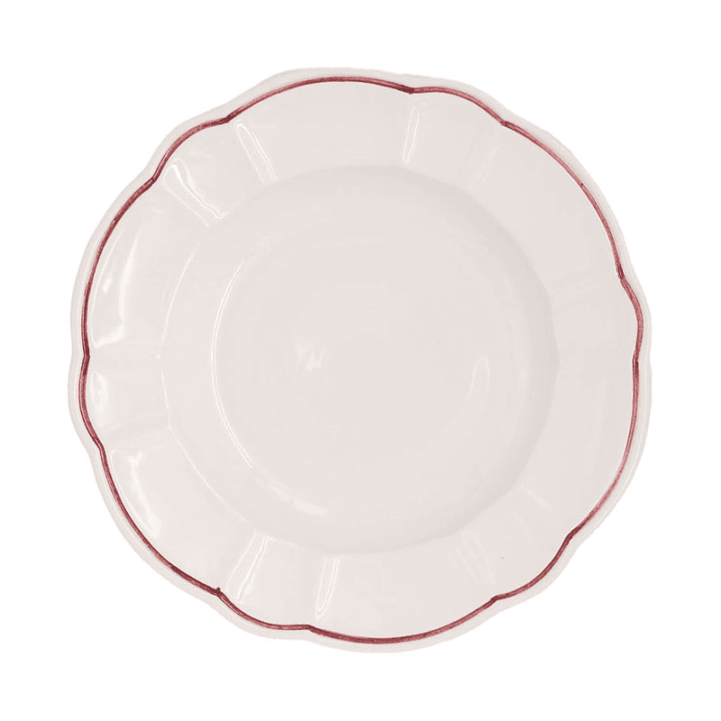 Romilly Set of 4 Pasta Dishes, D23.5cm, Red