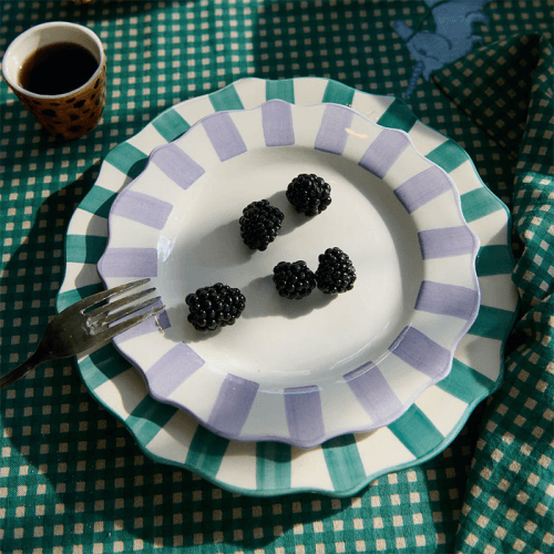 Image showing the Scalloped Breakfast Plate, D22cm, Lilac product.