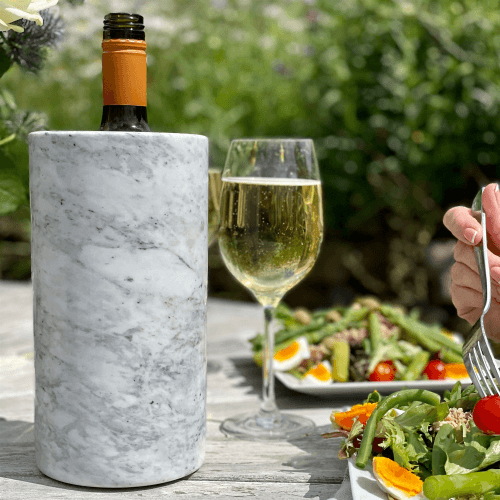 Image showing the Light Marble Wine Cooler, 23x12cm product.