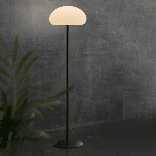 Image showing the Sponge Floor Lamp, H126cm, Black and White product.