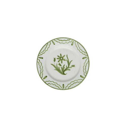 Image showing the Summer Flower Plate, Medium, Green product.