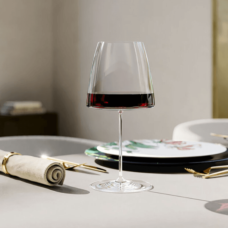 MetroChic Set of 2 Red Wine Glasses, 380ml, Clear