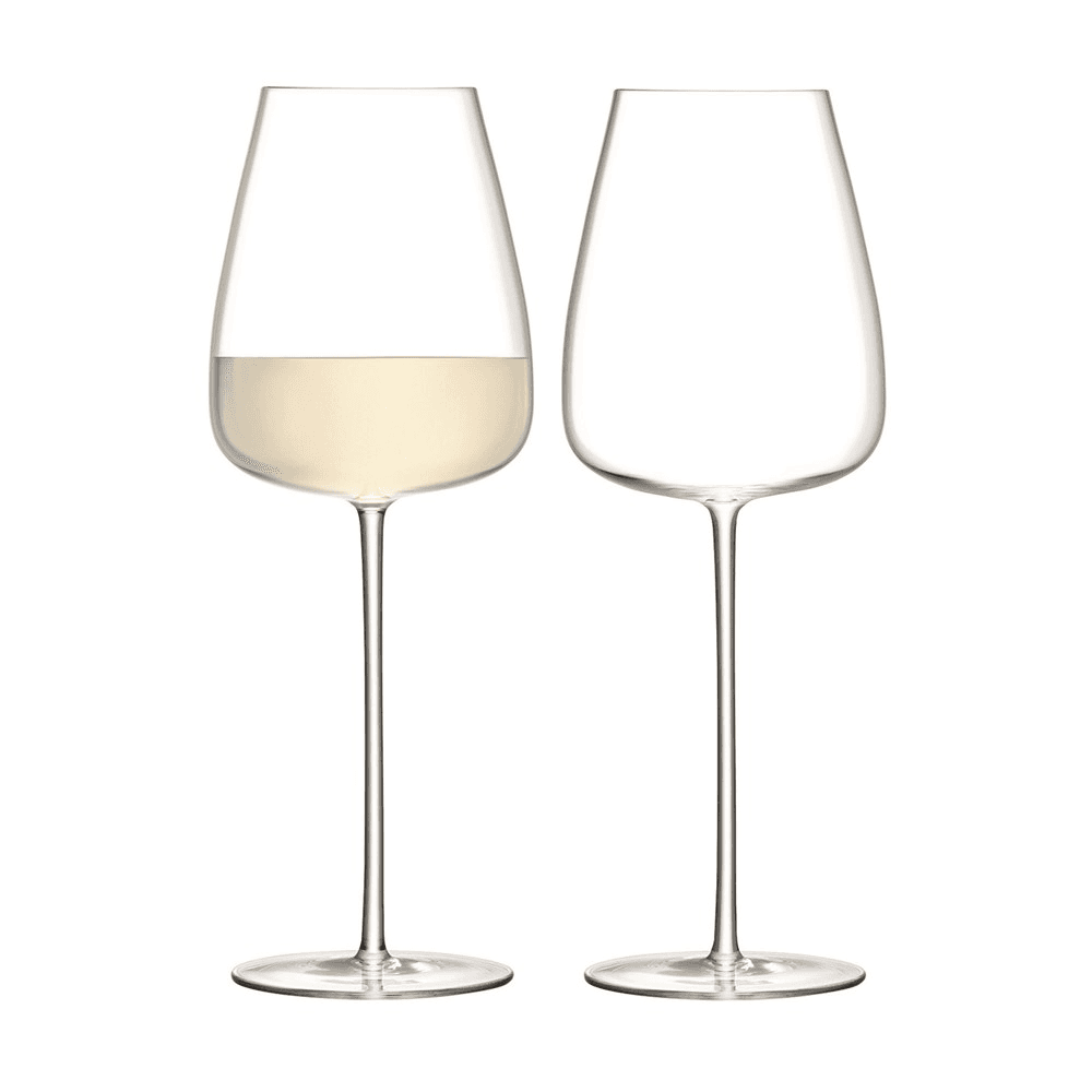 Wine Culture Pair of white wine goblets, 690ml, clear
