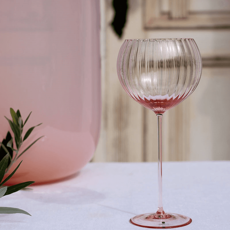 Lyon Set of 2 Red Wine Glasses, 580ml, Rosa