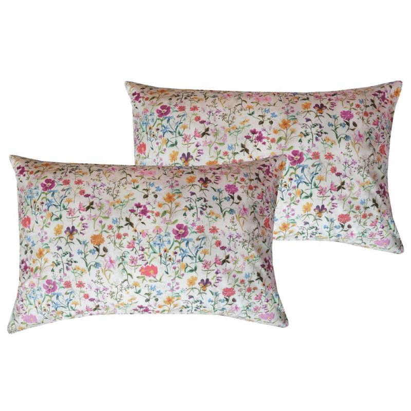 Linen Garden Pair of Pillowcases, Single, Multi