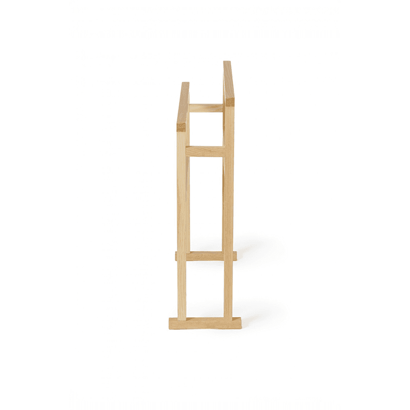 Mezza Large towel rail, H80 x W65 x D24cm, Oak