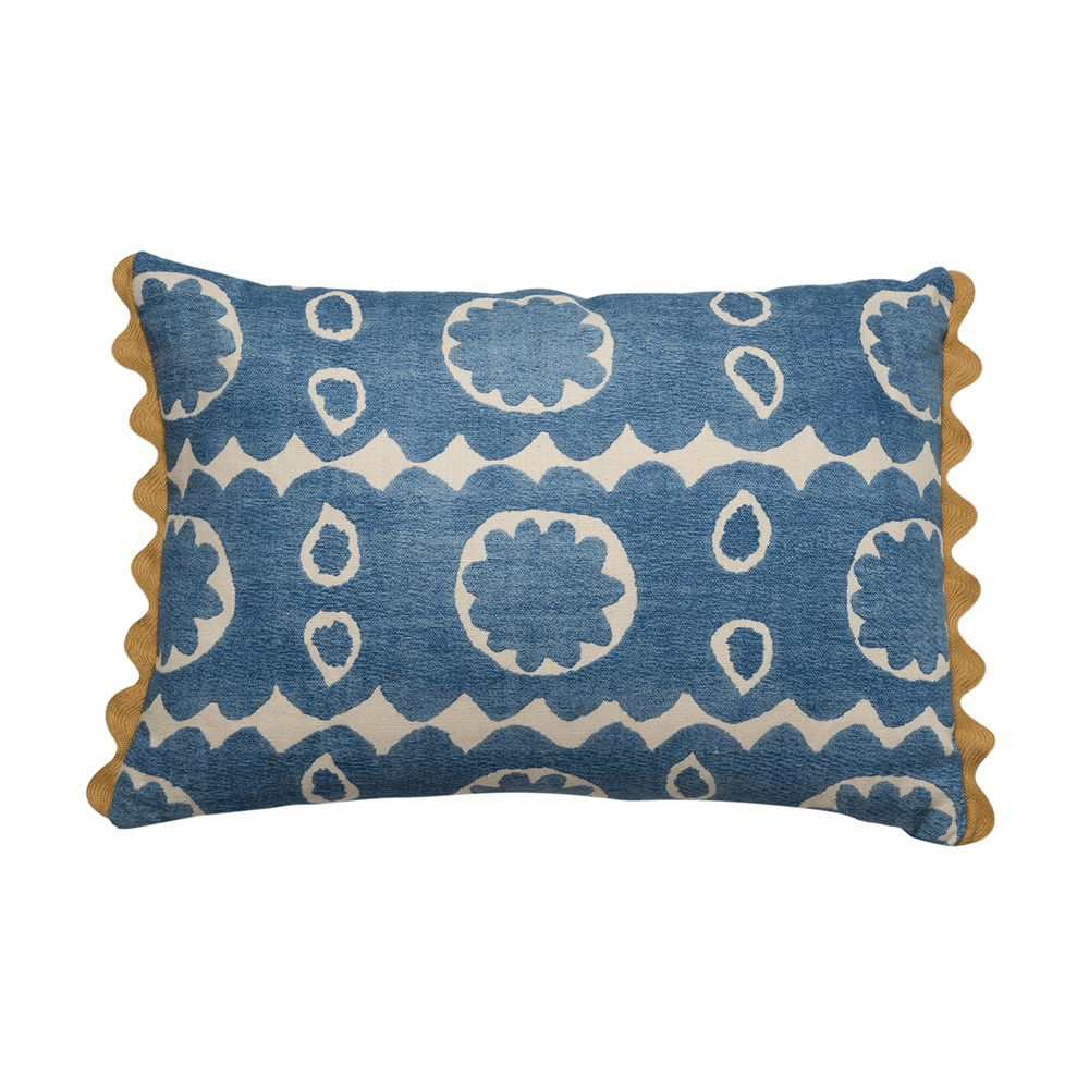 Osborne Cushion, 35 x 50cm, Blue