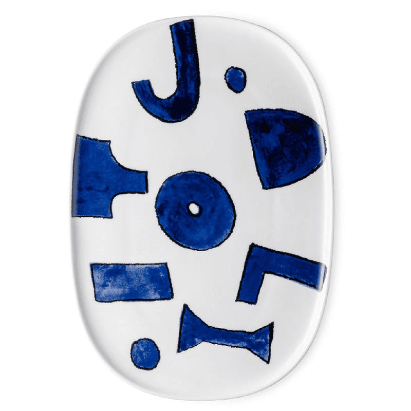 Itsumo Yunoki Serving Platter, W25 x L17cm, Blue