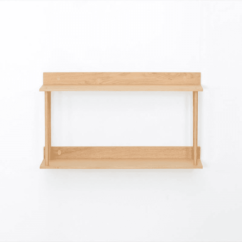 Platform 2 Shelf, H38 x W100cm, Oak