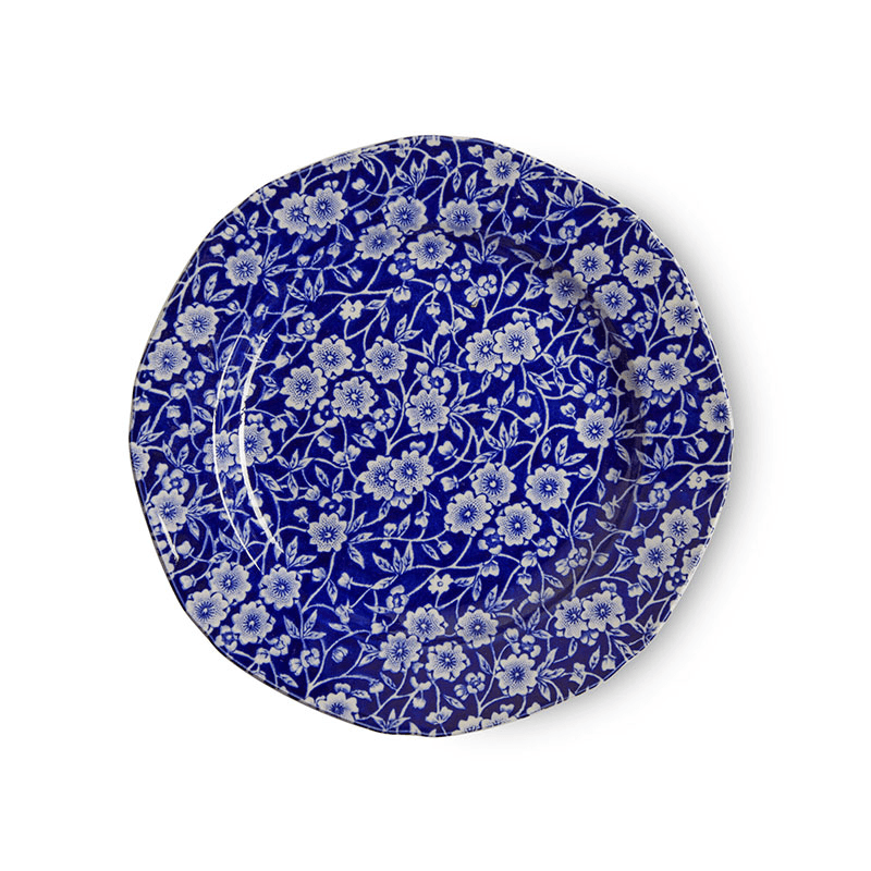 Calico Plate, D19cm, Blue