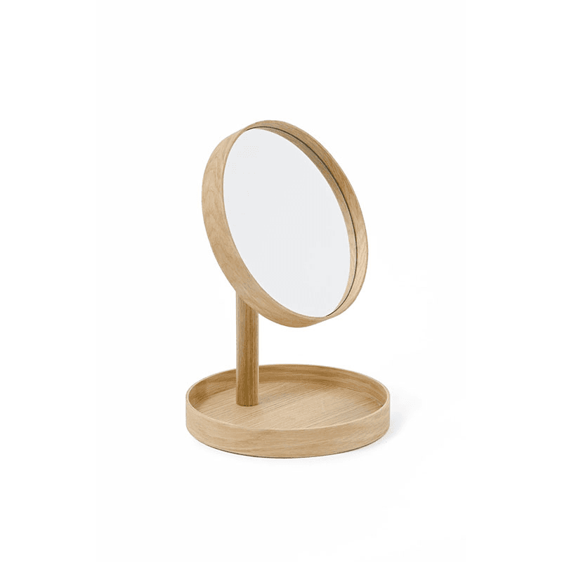 Look Magnify Mirror, H37 x D25cm, Oak