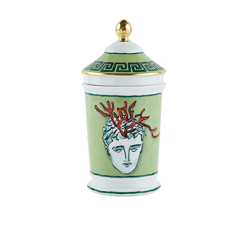 Il Viaggio Di Nettuno Container vase, H20cm, Moss Green