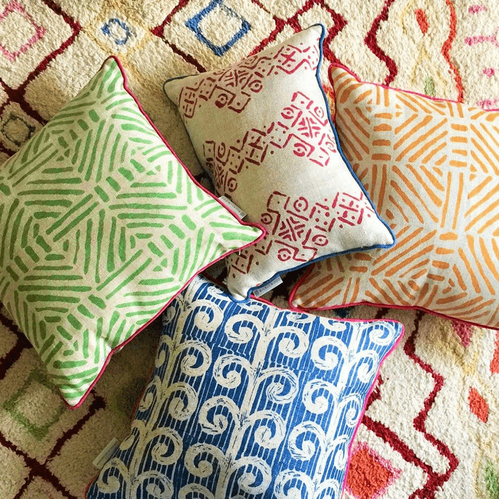 Mali Cushion, 35 x 50cm, Ruby