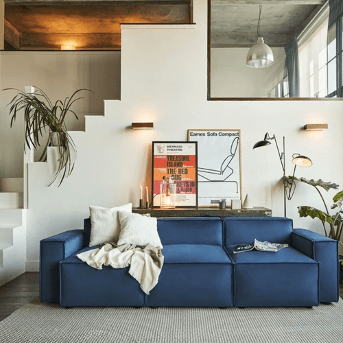 Image showing the Model 03 3 Seater Velvet Sofa, Teal product.