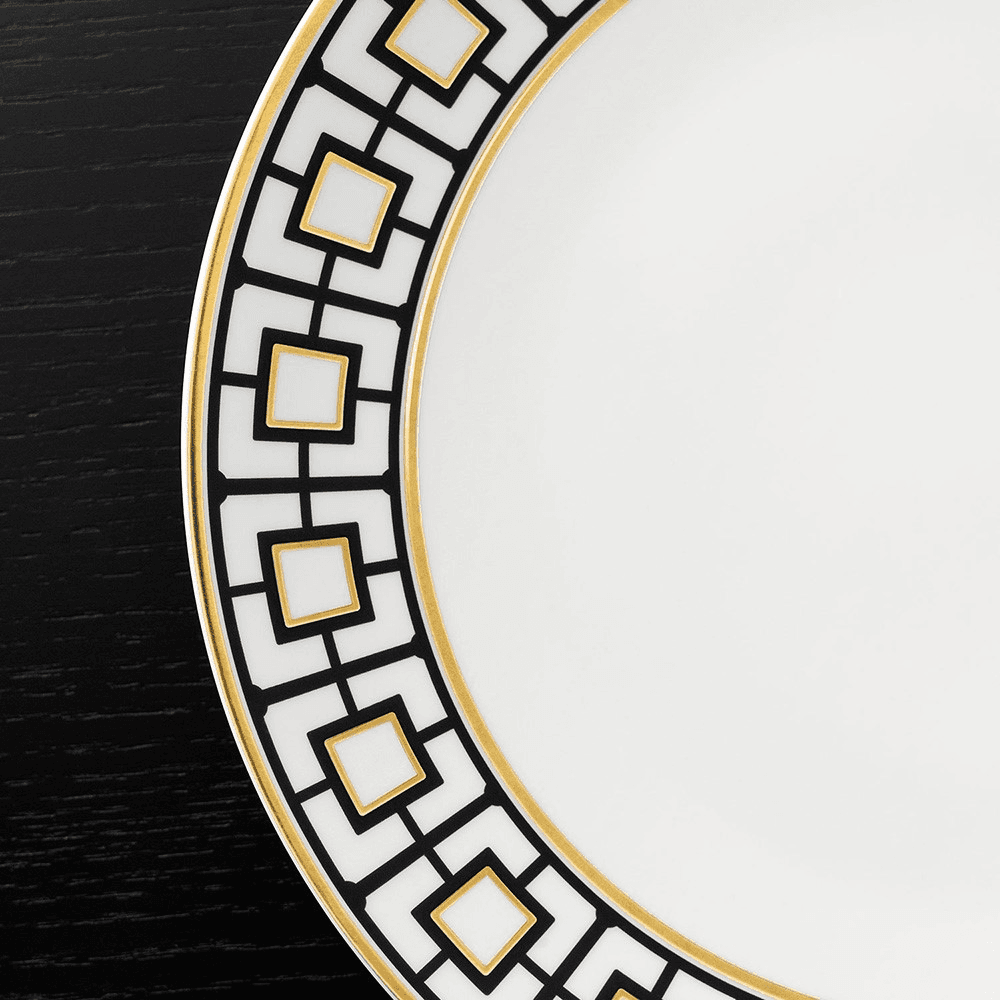 MetroChic Dinner Plate, D27cm, gold/multi