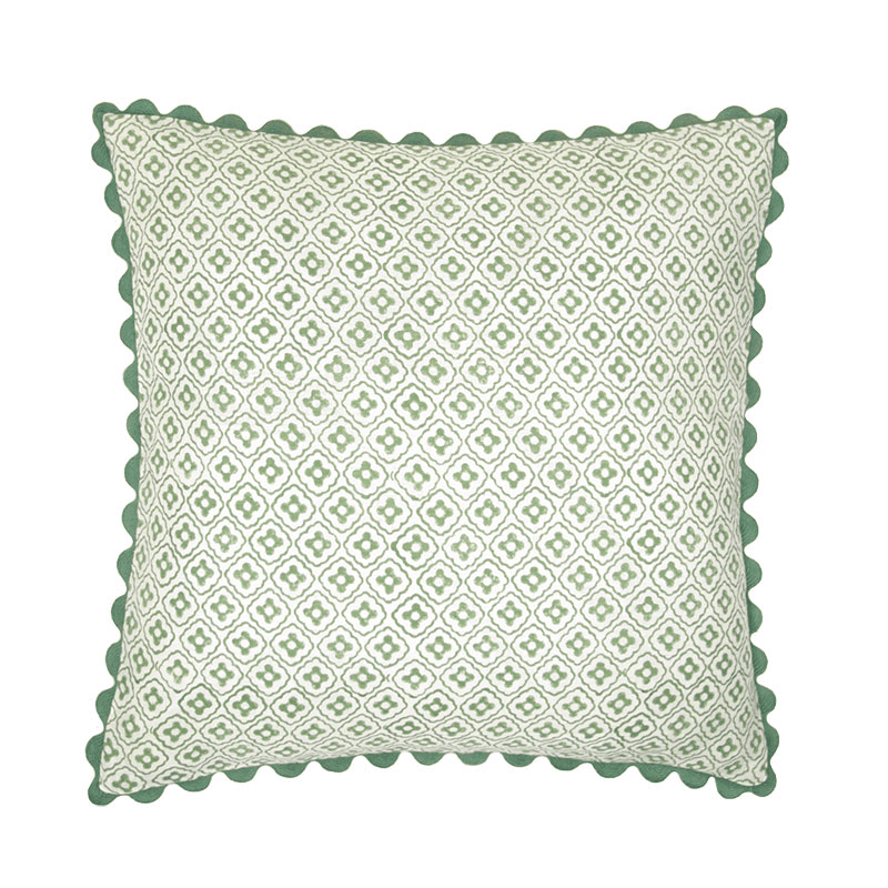 Finestra Print Cushion, 50 x 50cm, Green