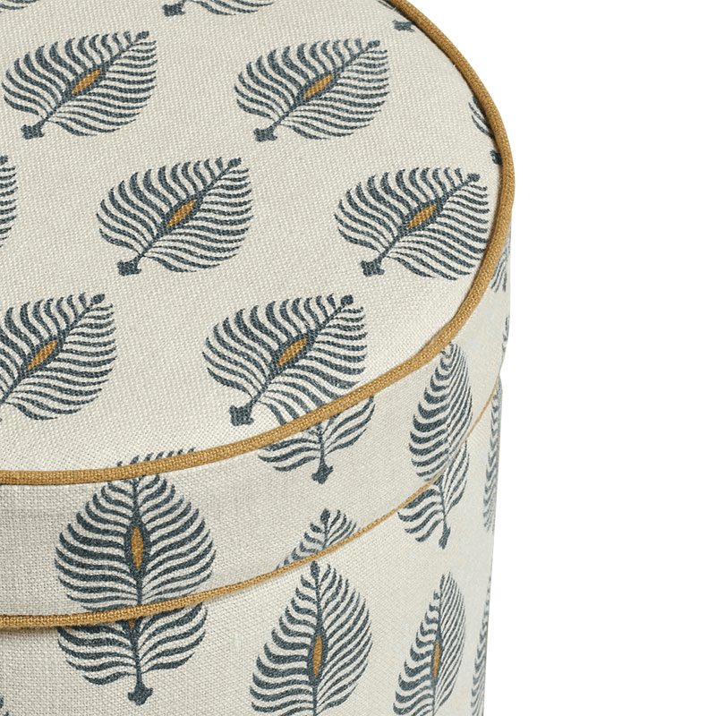 Samena Round Ottoman, H50cm x Diameter 40cm, Ocellus Natural