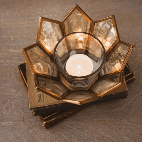 Image showing the Dufrene Lotus Tea Light Holder product.