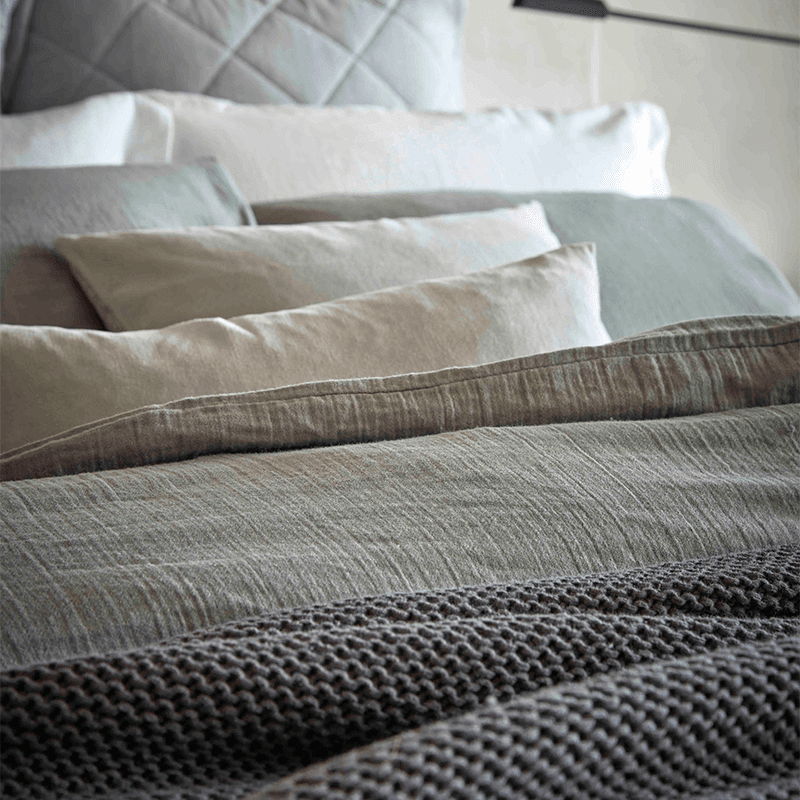 Organic Retreat Fitted Sheet, Super King, Soft Grey