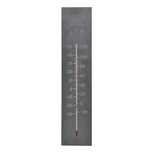 Image showing the Thermometer, H45 x D1 x W10cm, Slate product.