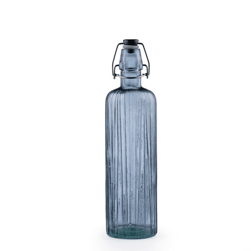 Image showing the Kusintha Glass Water Bottle, 750ml, Blue product.