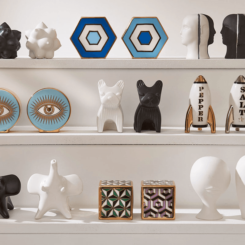 French Bulldog Salt & Pepper Shakers, Black & White