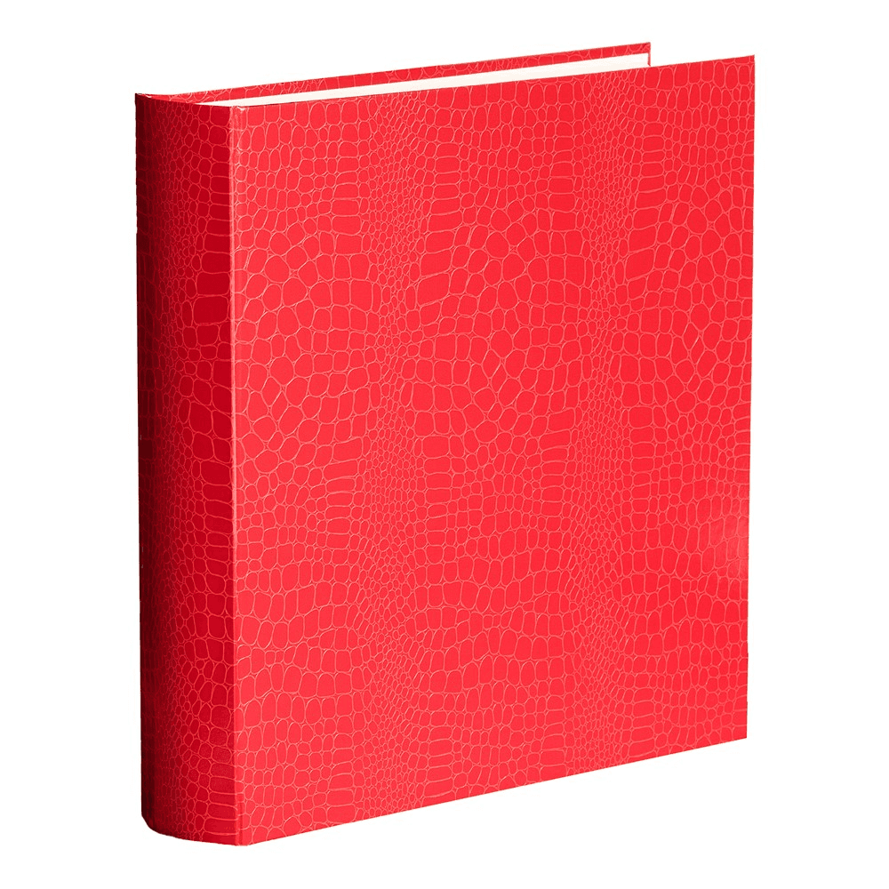 Oyster Bay Square 70 Page Photo Album, L36 x W36cm, Red Croc