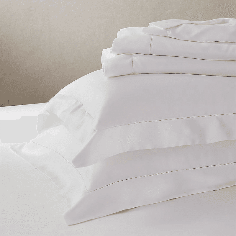Alba King Size Flat Sheet, Ivory