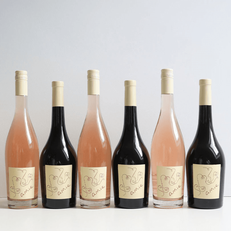 Mixed Case of 6 Wines: 2 Reds, 2 Whites, 2 Roses Wines