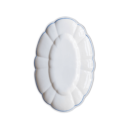 Image showing the Romilly Serving Dish, L41 x W27cm, Blue product.