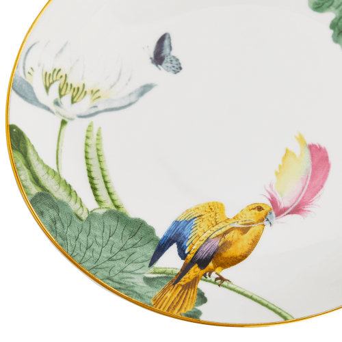 Image showing the Wonderlust Waterlily Plate, D17cm, White/Floral product.