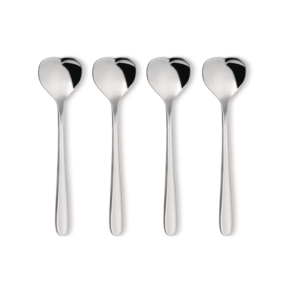 Big Love by Miriam Mirri Set of 4 ice cream spoons, 17cm, Stainless Steel
