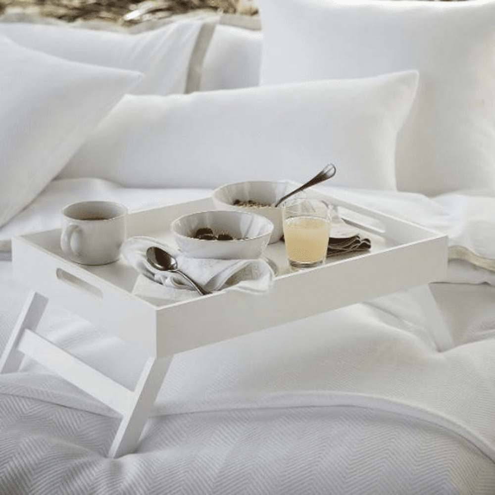 Breakfast in Bed Tray, Matte White