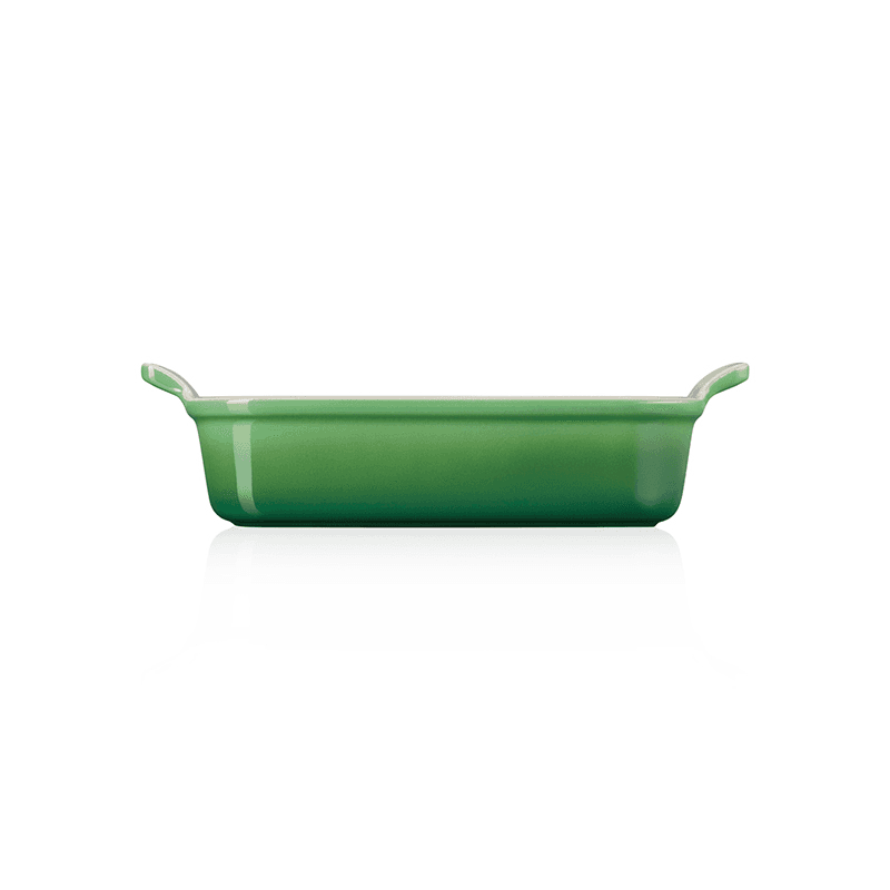 Stoneware Heritage Rectangular Dish, 26cm, Bamboo Green