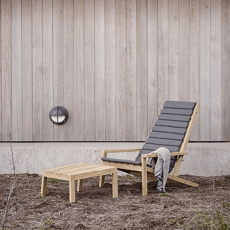 Between Lines Deck Chair, Teak
