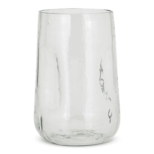 Image showing the Kotri Recycled Glass Organic Shape Vase, H28cm, Clear product.