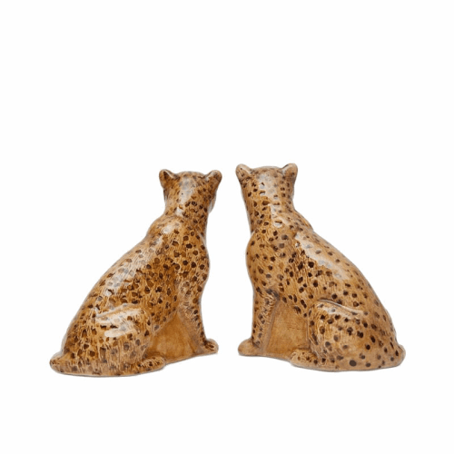 Image showing the Leopard Salt & Pepper Shakers, H9cm, Yellow product.