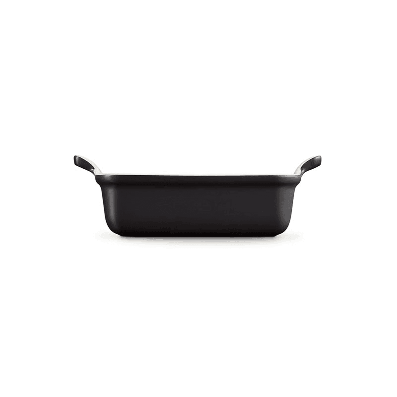 Stoneware Rectangular Dish - 19cm; Satin Black