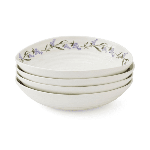 Image showing the Lavandula Set of 4 Pasta Bowls, L23.5 x W21.5cm, Multi product.