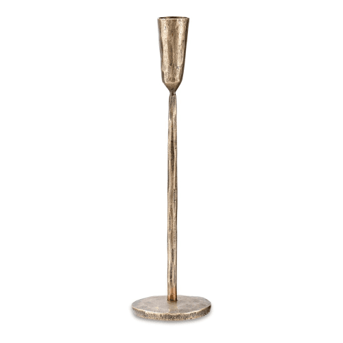Image showing the Mbata Candlestick Medium, H30cm, Antique Brass product.
