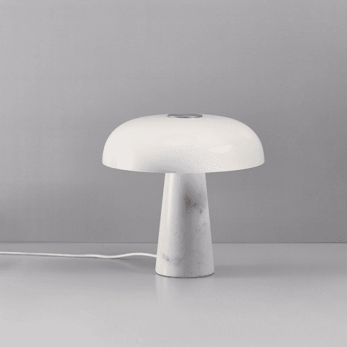 Image showing the Glossy Table Lamp, H32cm, Opal white product.