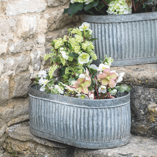 Image showing the Vence Set of 3 Oval Troughs, Steel product.